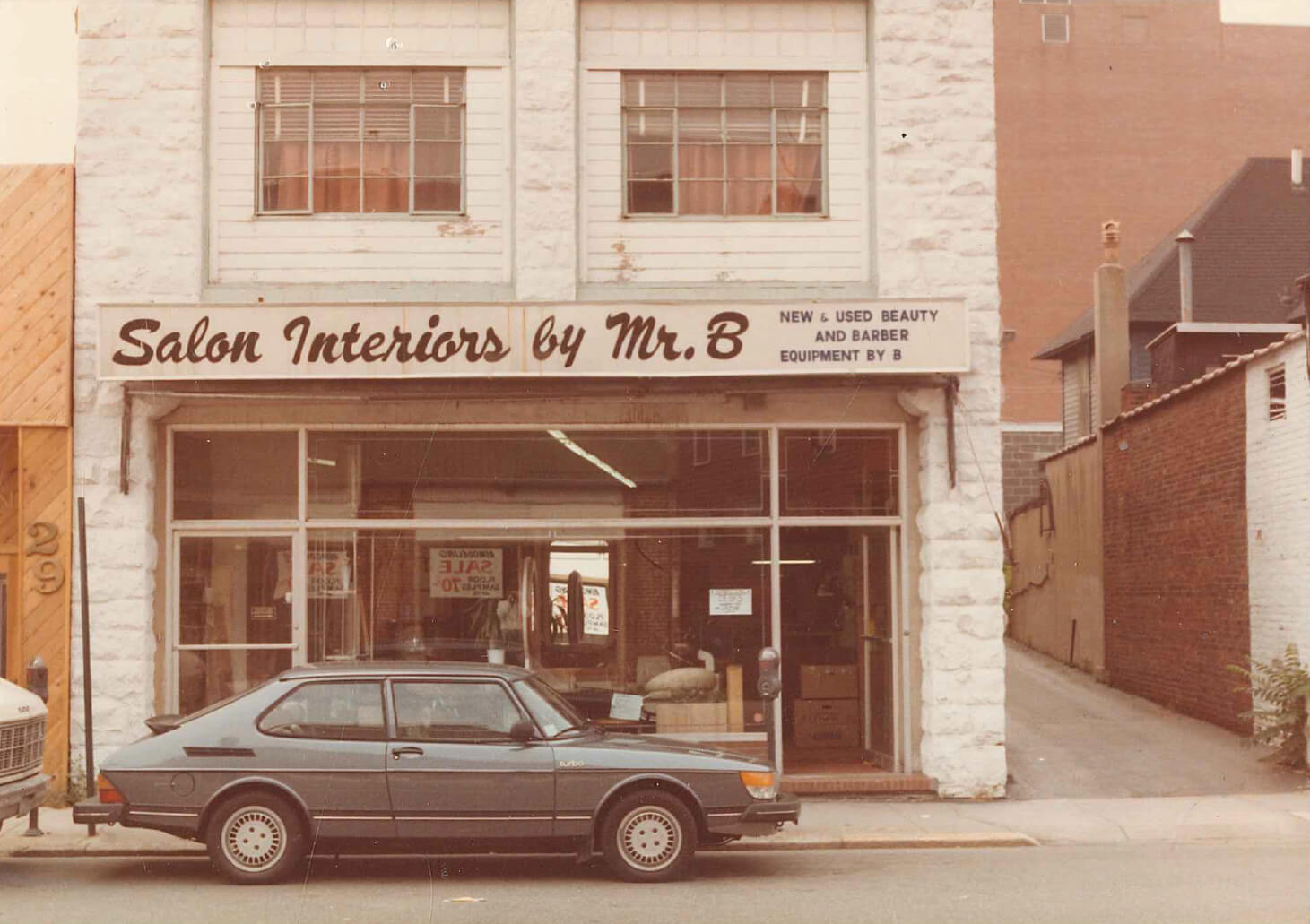 Old photo of Salon Interiors from the company archive